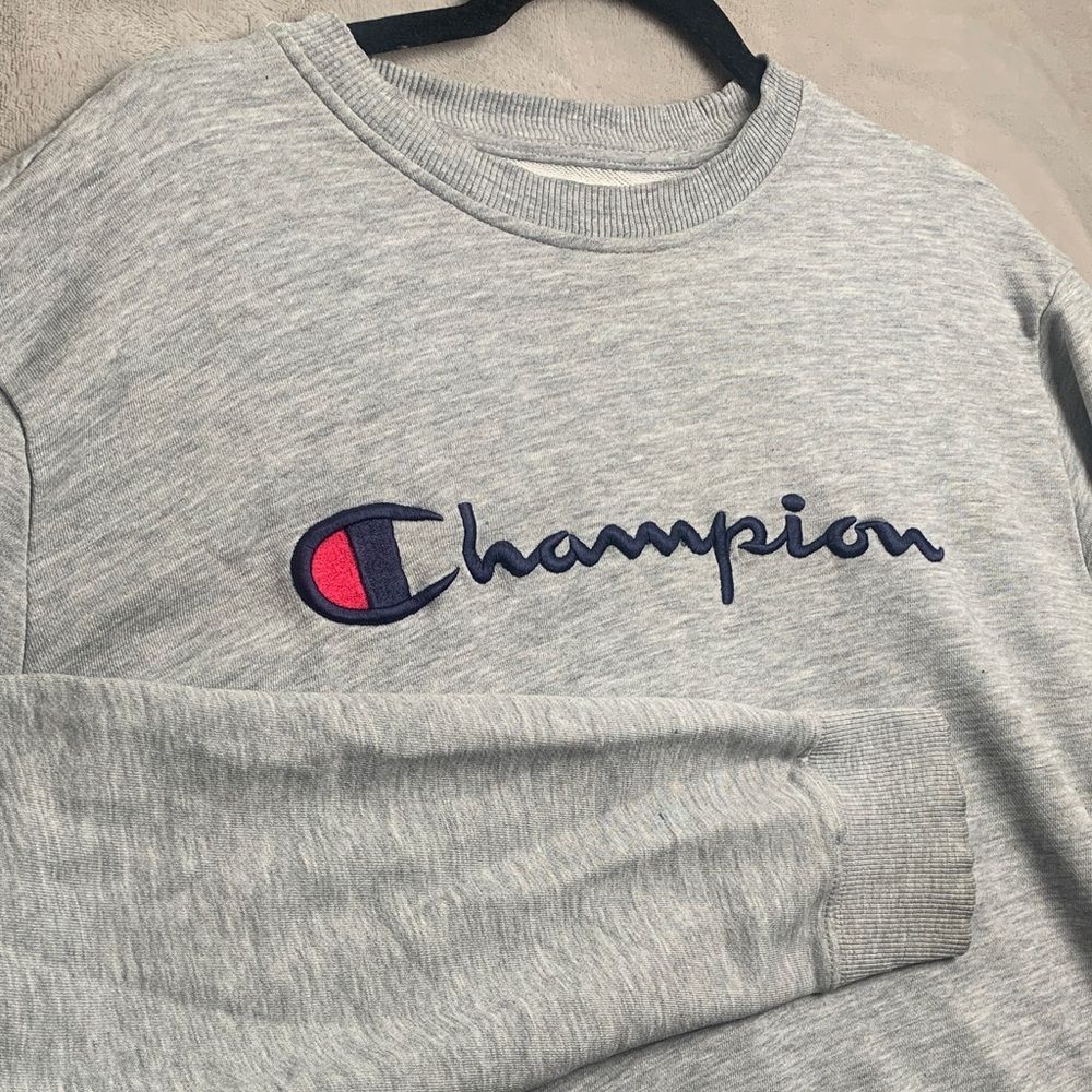 CHAMPION | LARGE Men VTG BOB CLASSIC SWEATSHIRT | GREY 1470782